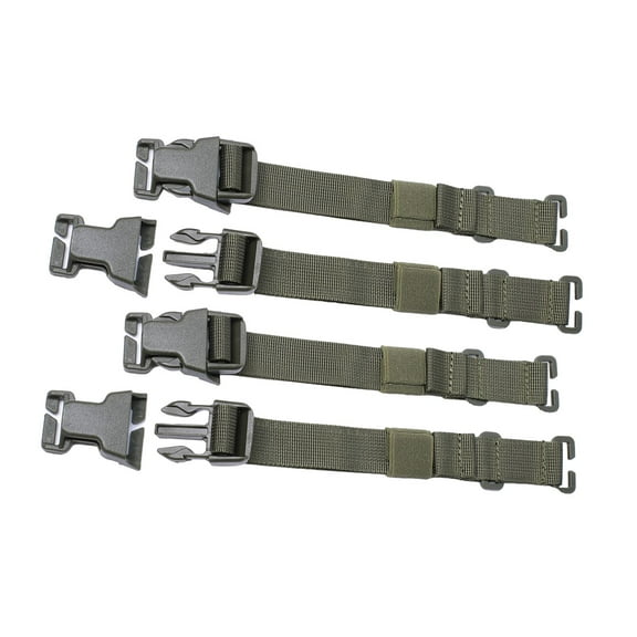 4pc Adjustable Bag Backpack Chest Strap quickly lock Strap Strap Storage Outdoor Camping Accessories Tools - Green