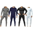 thumbnail image 2 of Lumb'r Jack Mens 2Pk Thermal Underwear Set, Long Johns & Base Layer Top, Grey/S, 2 of 3