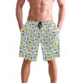thumbnail image 4 of joogoo Men's Swim Trunks Lemons Bohomis Beach Shorts with Pockets S, 4 of 6