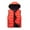 Orange, variant on Men's Outdoor Casual Hood Padded Vest Coat Hoodie Men's Autumn Winter Zipper Fashion Pure Color Waistcoat Vest Top hooded Coat
