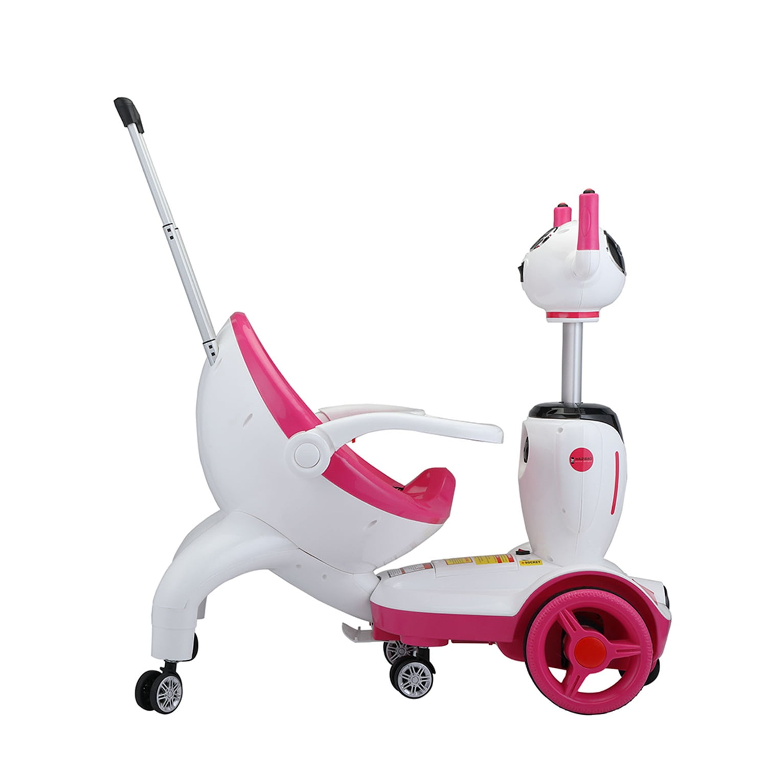 CIPACHO Detachable Design 6V Kids Electric Robot Buggy Ride On Toy Car for Baby Toddler with Battery Indication, Music and Light, Pink CIPACHO Detachable Design 6V Kids Electric Robot Buggy Ride On Toy Car for Baby Toddler with Battery Indication, Music and Light, Pink