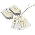 thumbnail image 3 of Inkdotpot Real Gold Foil ThankYou For Celebrating With Us Bridal Shower-Baby Shower-Retirement-Wedding-Birthday Tags Favor Hang Paper Tags 50 Pack, 3 of 6