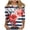 74# Cyan, variant on Boho Print Blouse for Women Floral Print T-Shirt Dressy Crew Neck Tunic 3/4 Length Sleeve Tops Tee Plus Size Summer Casual Art Tops Red M
