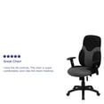 thumbnail image 5 of Flash Furniture Abbott High Back Ergonomic Black and Gray Mesh Swivel Task Office Chair with Adjustable Arms, 5 of 13