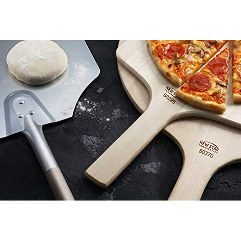 New Star Foodservice 50288 Restaurant-Grade Wooden Pizza Peel, 14 L x