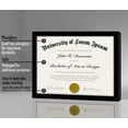 thumbnail image 4 of Americanflat 8.5x11 Picture Frame in Black - Set of 5 Frames - Displays 8.5X11" Certificates or Documents - with Plexiglass Cover, Sawtooth Hanger For Horizontal or Vertical Display, 4 of 5