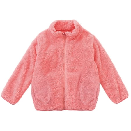 

EHQJNJ Kids Jackets Girls Lined Toddler Boys Girls Long Sleeve Winter Solid Zippered Coat Jacket Thicken Warm Outwear Kids Jacket Girls 2-3 Years