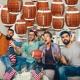 thumbnail image 3 of Football Lantern Pendant Decoration Contrast Color Chic Indoor Outdoor Paper Lantern, 3 of 5
