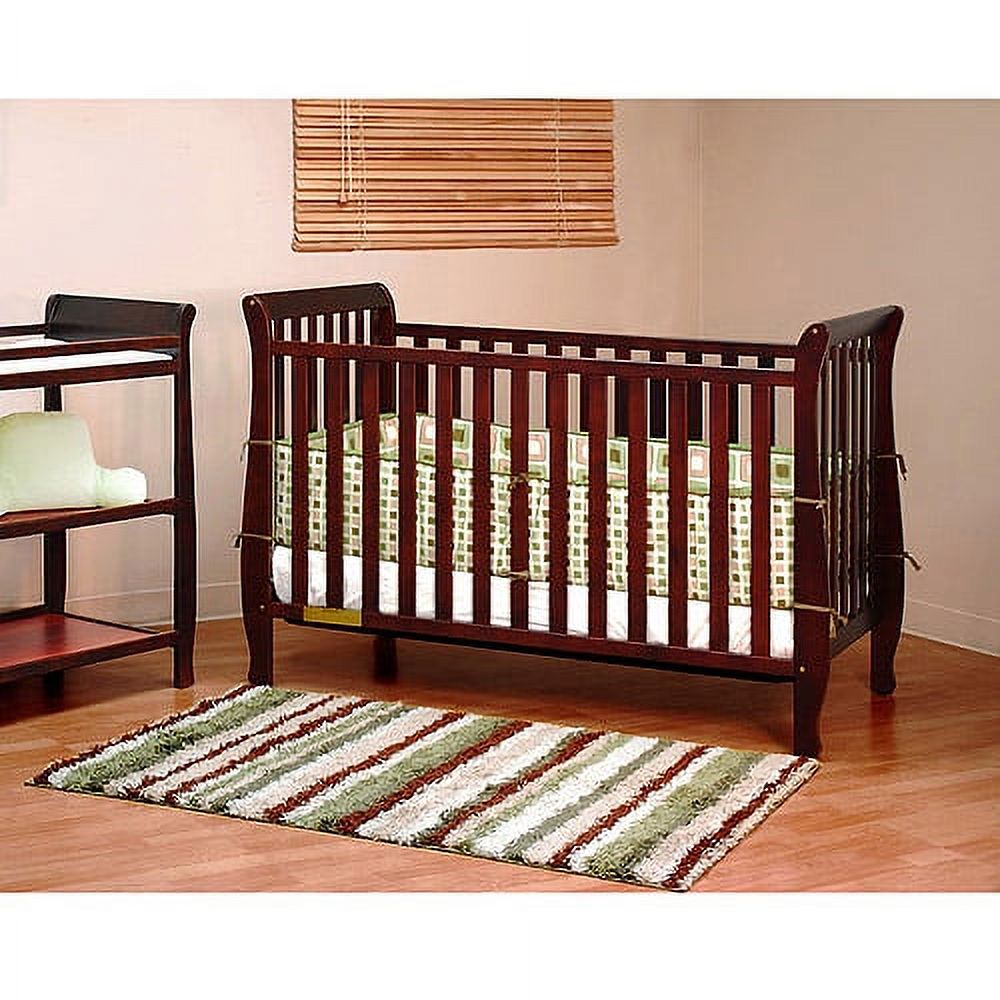 AFG Baby Naomi 4-in-1 Convertible Crib with Toddler Rail Cherry - image 2 of 5