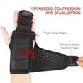 thumbnail image 3 of Finger Guards with Removable Splint Finger Support Brace Two or Three Fingers Stabilizer Adjustable Full Finger or Hand Brace for Home Work Sleep Pain Relief Left Hand, 3 of 8