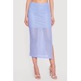 thumbnail image 3 of Women's Side Slit Crochet Overlay Midi Skirt, 3 of 4