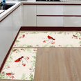 thumbnail image 2 of Kitchen Rug Sets 2 Piece Christmas Red Cardinal Bird Non Slip Anti Fatigue Floor Mats Winter Tree Snowflake Comfort Soft Absorb Cushioned Standing Doormat Runner Rugs (15.7x23.6+15.7x47.2 inch), 2 of 8