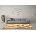 thumbnail image 3 of Ahgly Company Indoor Round Abstract Brown Contemporary Area Rugs, 5' Round, 3 of 4