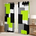 thumbnail image 2 of Castle Fairy Square Black Out Curtains,Black Grey Green Curtains Pack of 2 (42x63 Each), 2 of 6