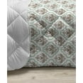 thumbnail image 3 of Vintage Down Alternative Comforter, Outline Drawing Style Detailed Spring Meadow Flowers on Stripes, Microfiber Quilt for All Season, 5 Sizes, Pale Orange Taupe, by Ambesonne, 3 of 3