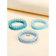 thumbnail image 3 of QQTDFG 6pcs Blue Tone Beaded Bracelet Set Women Bracelet Stackable Bracelet Crafted-default, 3 of 3