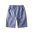 thumbnail image 4 of Stretch Cargo Shorts Boys Blue Pants Casual Stretch Shorts for Teens Boys Outfits Size 4-5 Years Summer&nbsp;Clothing, 4 of 8