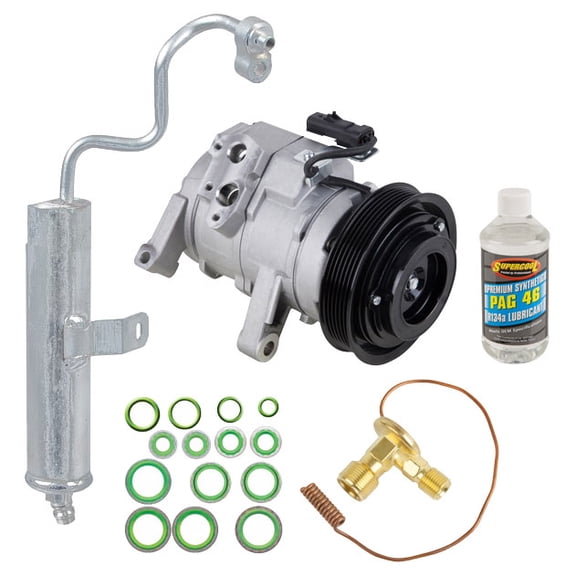 AC Compressor & A/C Kit For Jeep Grand Cherokee 3.7L V6 & 4.7L V8 2005 2006 2007 WK - BuyAutoParts