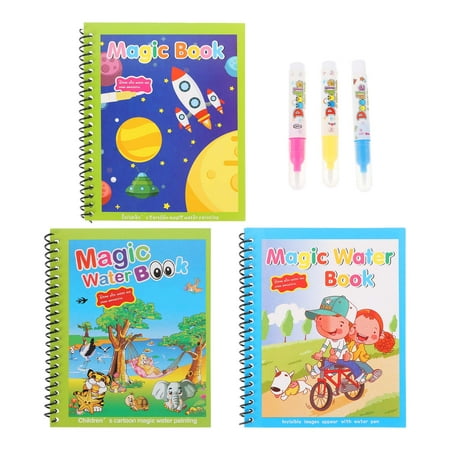 NUOLUX 3Pcs Sketch Books Art Drawing Books Painting Graffiti Books (Assorted Color)