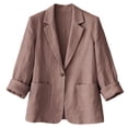 thumbnail image 7 of Weikingp Womens Blazer Jacket Oversized Blazer Lapel Suit Jackets Womens Suit Jacket Plus Size Blazer for Women Cardigan Blazer Dressy Jackets for Women Boyfriend Blazers for Women Gold L, 7 of 7