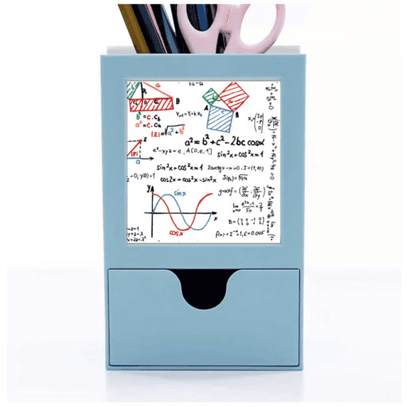 Formula Function Aggregation Area Desk Supplies Organizer Pen Holder Card