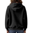 thumbnail image 4 of Women's Pullover Hoodie Cozy Streetwear Sweatshirt with Drawstring Hood Kangaroo Pocket Relaxed Fit Hoodies, XL, 4 of 5