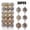 Beige, variant on JHyouerji 36 Pack Plastic Christmas Ball Ornaments 1.2 Inch Reusable White Christmas Ball Ornaments for Xmas Tree Wedding Party Holiday Yard Display