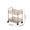 color, variant on 2 Tier Rolling Storage Cart with Wheels Plastic 2 Shelf Rolling Cart Organizer Transparent Mobile Kitchen Cart for Pantry Bathroom Office Living Room Bedroom