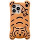 thumbnail image 1 of Apple Iphone 13 Funda De Tigre De Silicona Suave Súper Gruesa D Dibujos Animados Bebé Animal Naranja Lindo Divertido Lindo Kawaii, 1 of 5