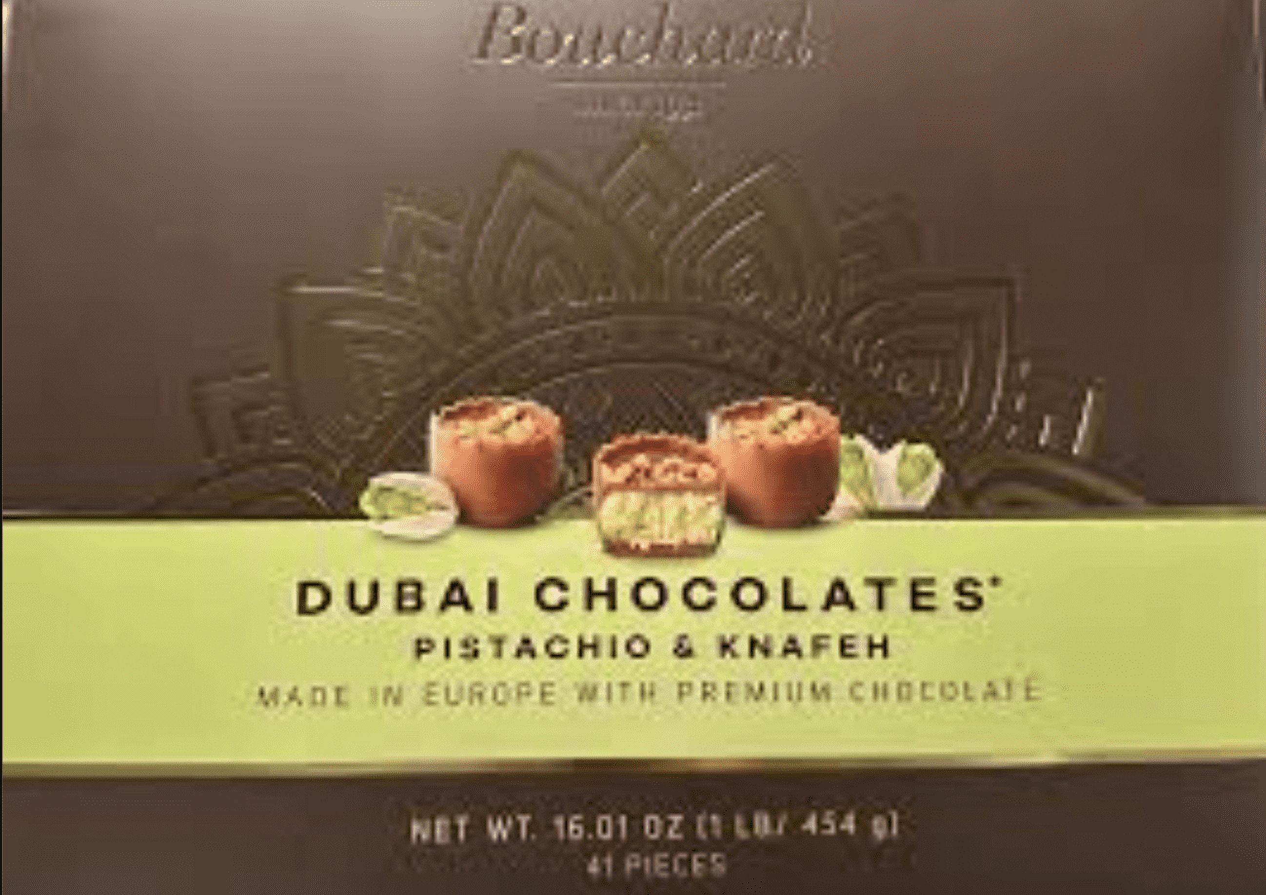 Bouchard Luxurious Dubai Chocolate With Pistachio & Knafeh, 41 Pieces (16.01 oz)