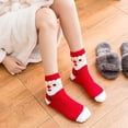 thumbnail image 6 of Coolmade Women Christmas Fuzzy Socks, Fluffy Socks,Winter Warm Cozy Striped Socks, Crew Socks,Adult Home Slipper Socks,6 Pairs, 6 of 9