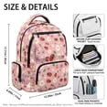 thumbnail image 4 of FKELYI Daisy Flower Ladybug Print 17 Inch Schoolbag Kids Backpack for Girls Spacious Lightweight School Bookbag Travel Rucksack Casual Daypack for Elementary Student, 4 of 7
