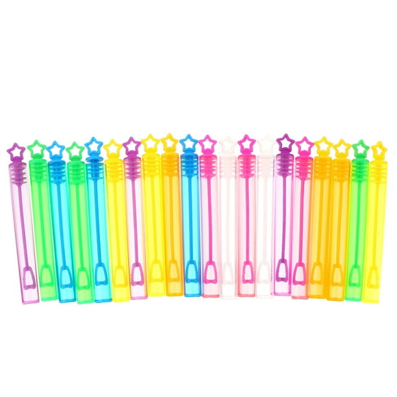 30pcs Varitas de burbujas rellenadas de burbujas para niños estrella vacía Favores de fiesta para niños (color mixto)