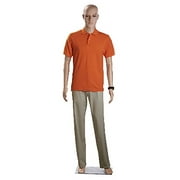 SSWBasics Mannequin Full Body - Male Mannequin Full Body with Base 6' 2½" Height Caucasian Complexion Plastic Mannequin Body for Display