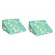 thumbnail image 4 of Almohada de cuña para rodillas elevadas Fernando entrenamiento de cama triangular para dormir de lado verde 30 cm x 14 cm x 22 cm, 4 of 8