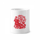 thumbnail image 1 of Perro de año nuevo chino de corte de papel Titular de cepillo de dientes de cerámica taza de regalo pluma blanco taza 350ml, 1 of 2