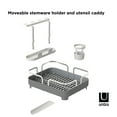 thumbnail image 5 of Umbra Holster Dish Rack– Molded Plastic Dish Drying Rack With Drainage Spout, Charcoal, 5 of 17