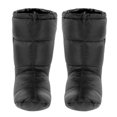 thumbnail image 3 of Cómodas zapatillas de invierno Calzado alto y cómodo a prueba de viento Botas ligeras antideslizantes Botines cálidos impermeables para el hogar Inter negro L Sunnimix Zapatillas de plumas, 3 of 8