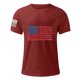 thumbnail image 4 of Mens Casual Pantalones Cortos Cuello Redondo Gradación Impresión Suéter Camiseta, Blusa Deportiva de Fitness para Hombres, 4 of 4