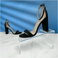 thumbnail image 2 of Plymor Clear Acrylic Elevated Heel Shoe Display Riser, 3" W x 9" D x 5" H (3 Pack), 2 of 2