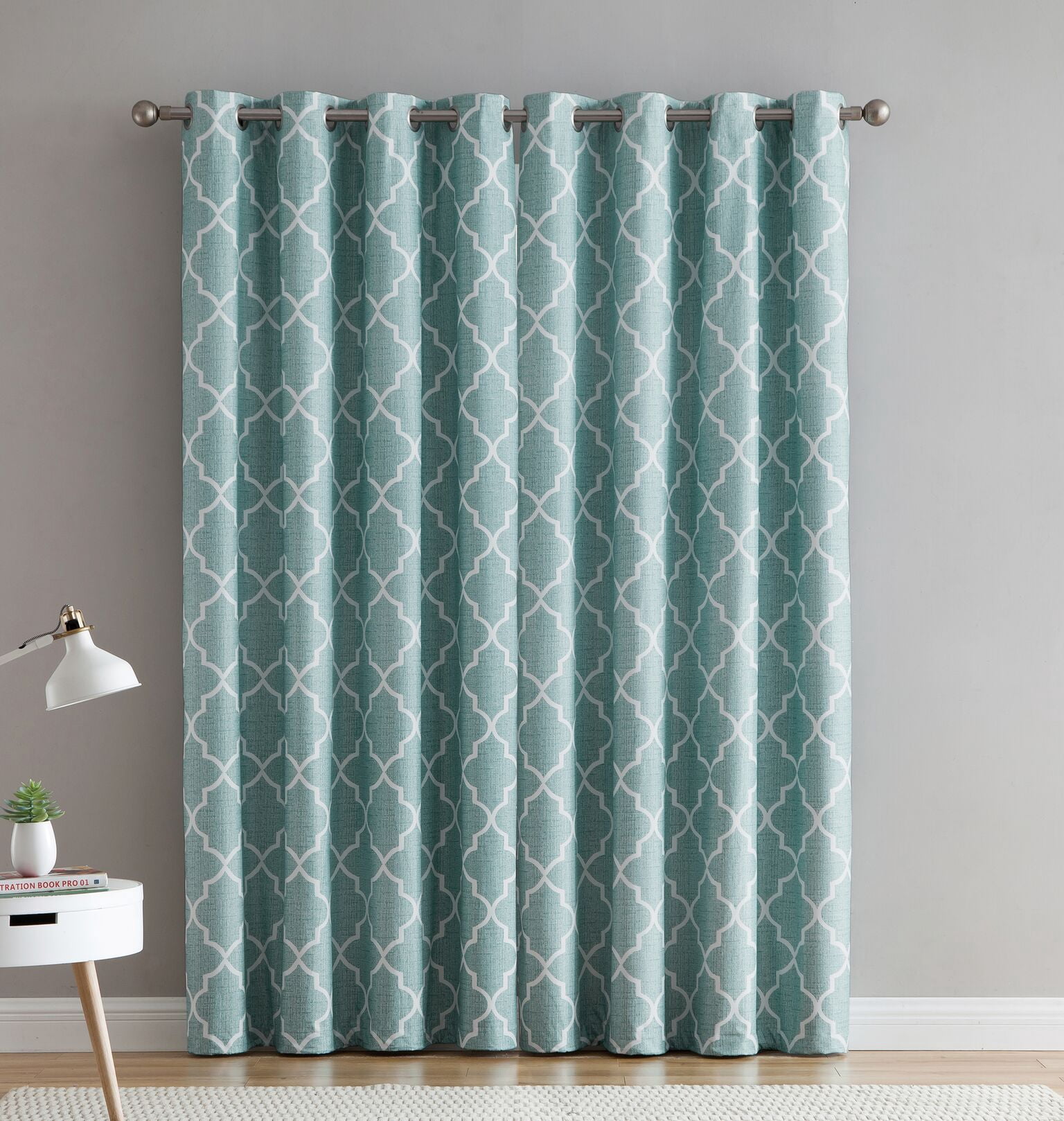 Kate Aurora Living 2 Pack 100% Total Blackout Thermal Insulated Energy Saving Grommet Curtains - Assorted Colors & Sizes