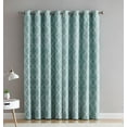 thumbnail image 2 of VCNY Home 2 Pack 100% Total Blackout Thermal Insulated Energy Saving Grommet Curtains - Aqua, 96 in. Long, 2 of 3