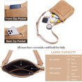 thumbnail image 3 of Crossbody Bags for Women Trendy Vegan Leather Hobo Handbags Fashion Shoulder Purse with Adjustable Guitar Strap, 3 of 8