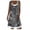 #1-Gray, variant on Pntutb Dresses for Women,Casual Floral Print Loose Fake Two-Piece Denim Dress