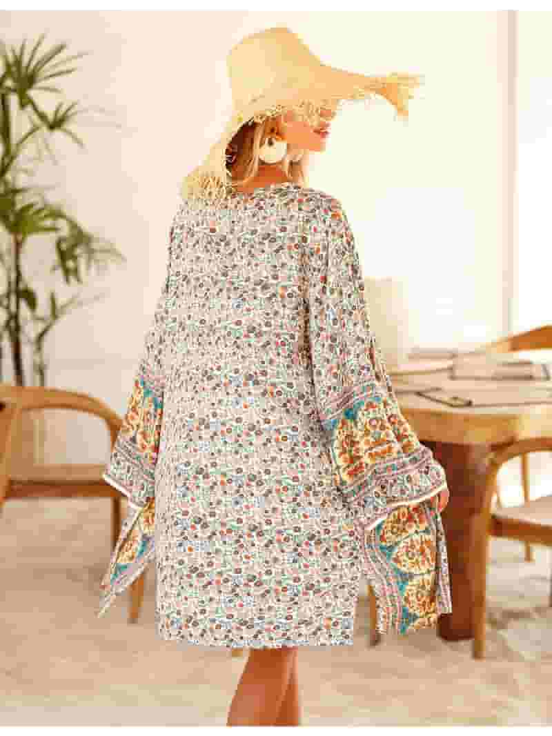 早割 万博 Cardigan Kimono Women Summer Parting Kimono Ups Cover Bikini Clothing