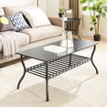 thumbnail image 2 of Contemporary Elegance Coffee Table , 3 With Rectangular And 2 Square Side Tables, , Black Living Room Modern Style Retro Design , For Furniture, 2 of 5