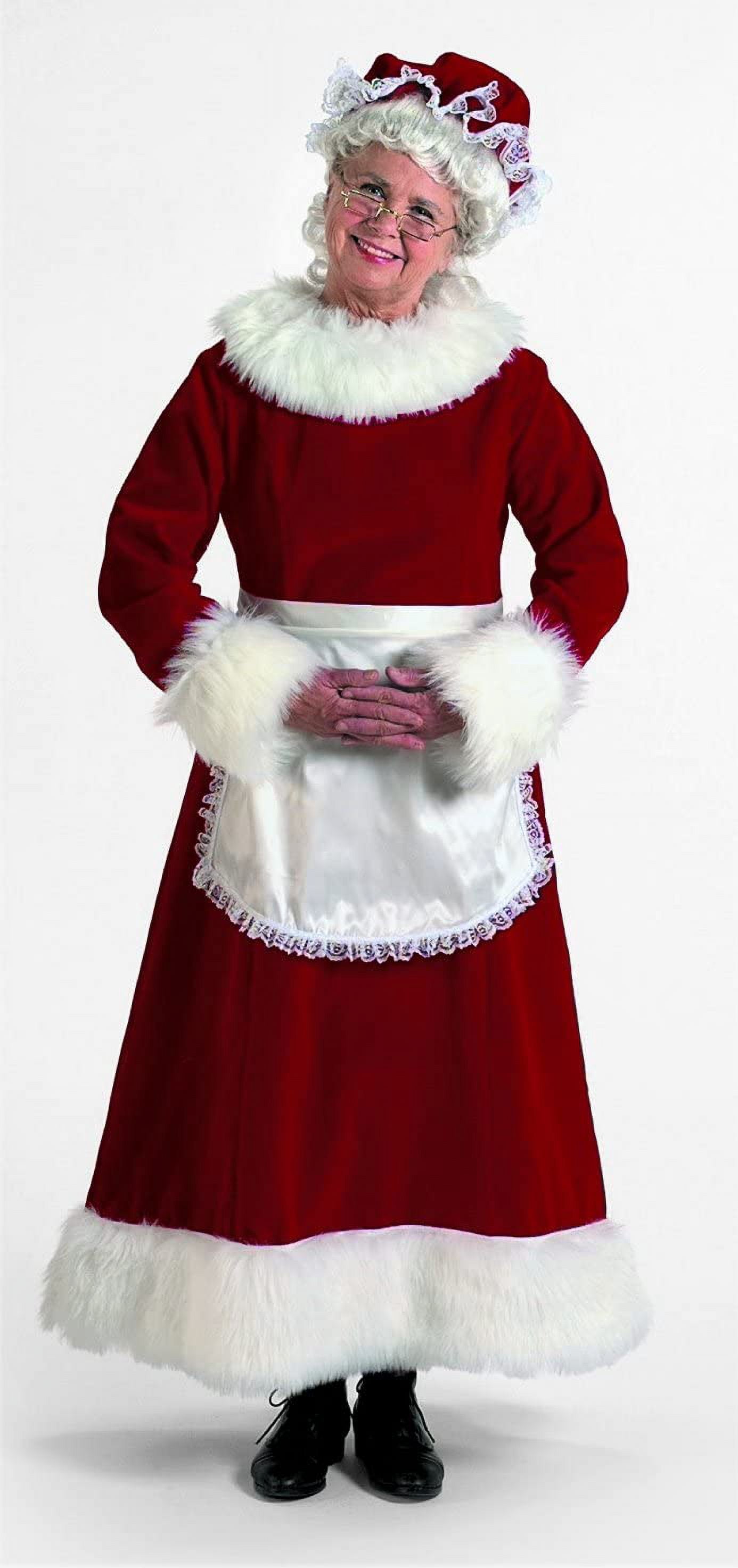 Halco Womens Mrs Claus Apron - One Size Fits Most