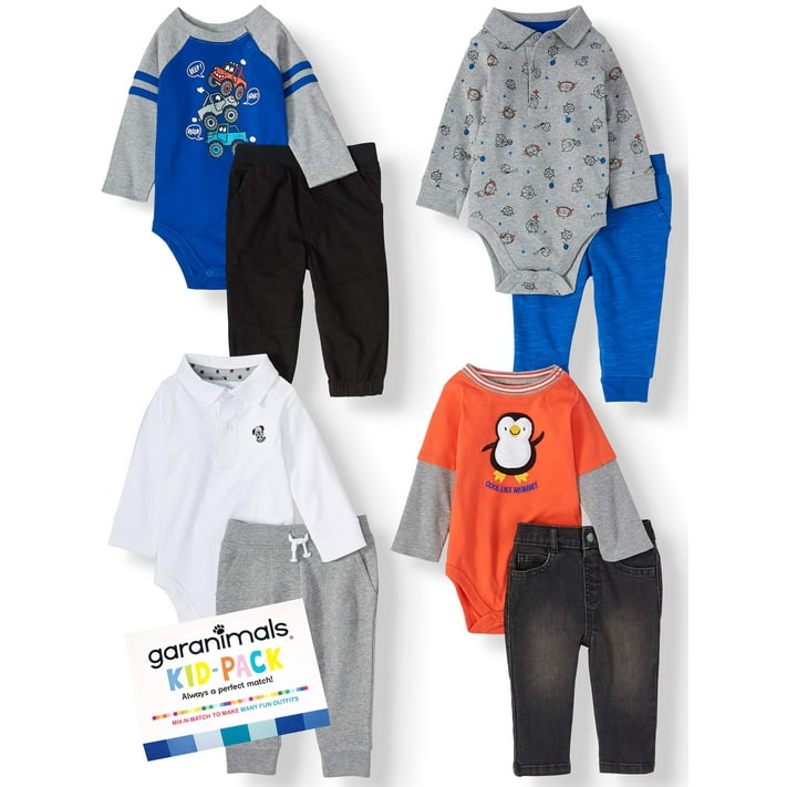 Garanimals Baby Boy KidPack Gift Box, 8pc Set