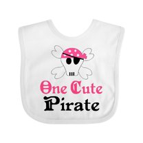 Inktastic Girls Cute Pirate Girls Baby Bib