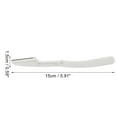 thumbnail image 2 of 1 Pc Portable Folding Eyebrow Trimmer for Bathroom Travel Hotel Toilet White ABS Stainless Steel, 2 of 4
